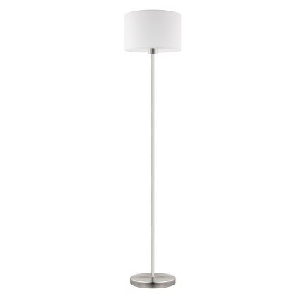 Eglo - LED  Stojacia lampa TUNJA 1xE27/60W/230V matný chróm/biela
