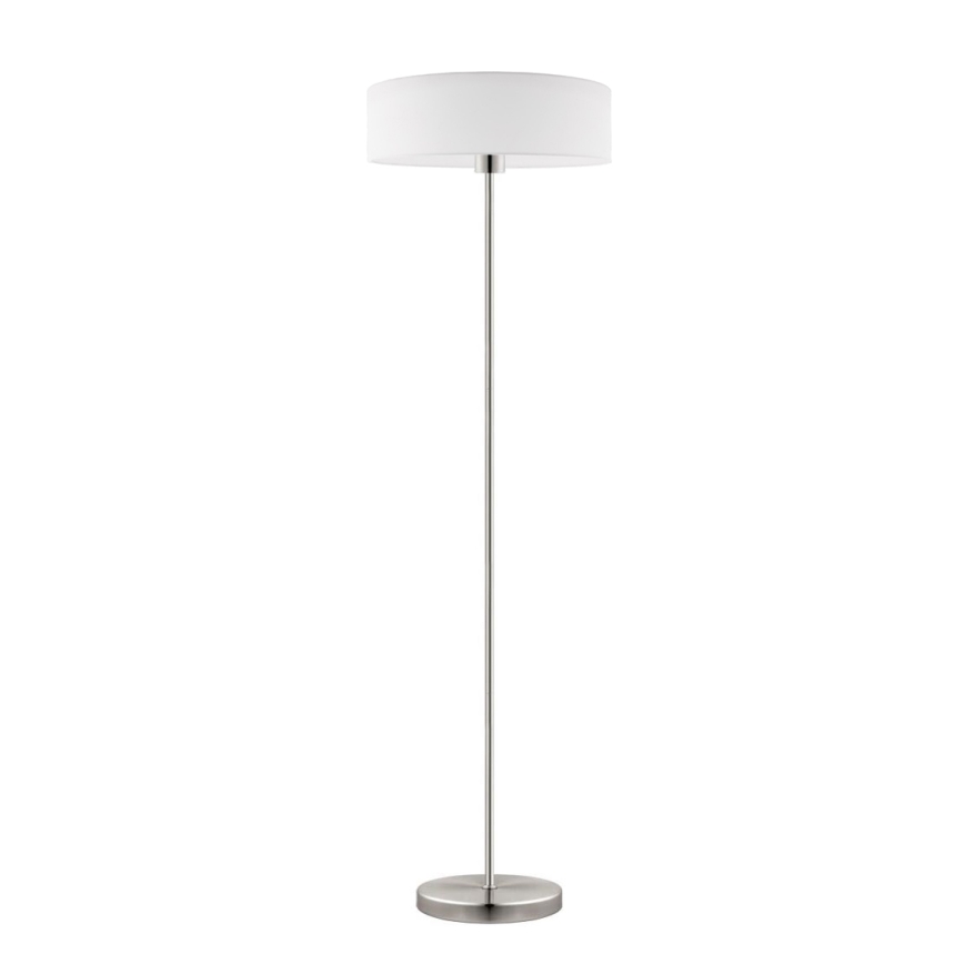 Eglo - LED  Stojacia lampa TUNJA 1xE27/60W/230V matný chróm/biela