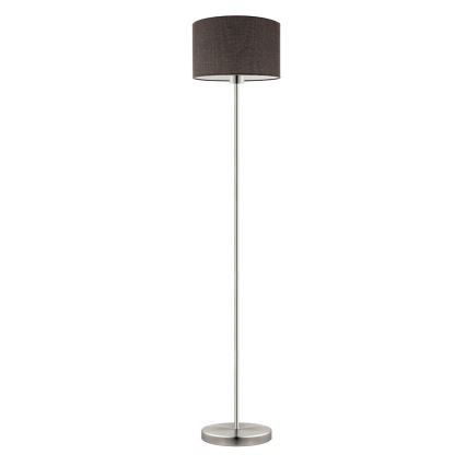 Eglo - LED  Stojacia lampa TUNJA 1xE27/60W/230V matný chróm/hnedá