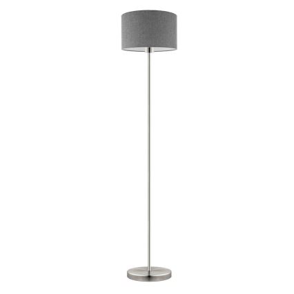 Eglo - LED  Stojacia lampa TUNJA 1xE27/60W/230V matný chróm/šedá