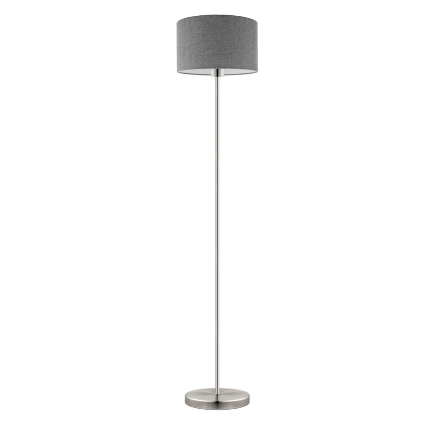 Eglo - LED  Stojacia lampa TUNJA 1xE27/60W/230V matný chróm/šedá