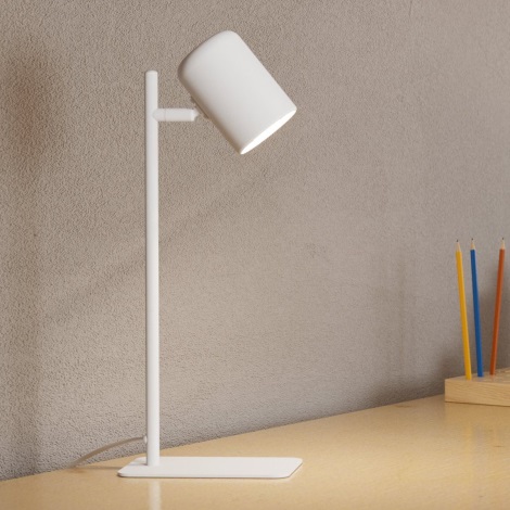 Eglo - LED Stolná lampa 1xGU10/4,5W/230V biela