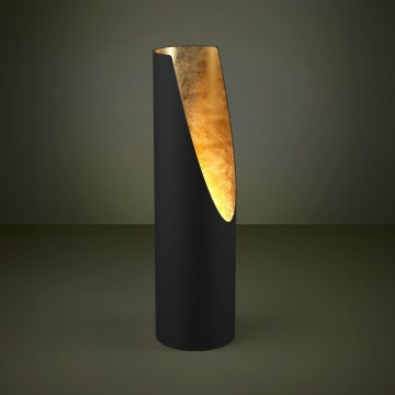 Eglo - LED Stolná lampa 1xGU10/4,7W/230V čierna/zlatá