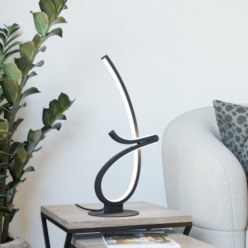 Eglo - LED stolná lampa LED/12W/230V 2700/4000/6500K čierna