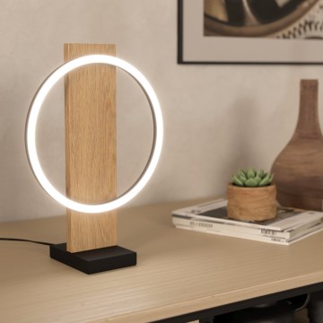 Eglo - LED Stolná lampa LED/12W/230V 3000K béžová/čierna
