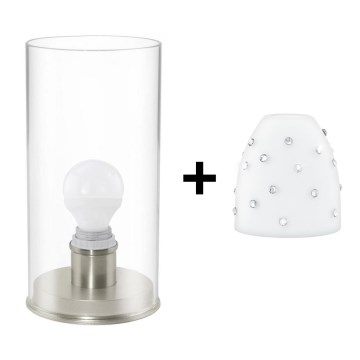Eglo - LED Stolná lampa MY CHOICE 1xE14/4W/230V biela/matný chróm
