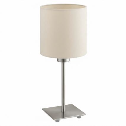 Eglo - LED stolná lampa TUNJA 1xE27/60W/230V krémová