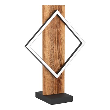 Eglo - LED Stolová lampa LED/13W/230V čierna/hnedá