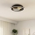 Eglo - LED Stropné svietidlo 1xLED/14W/230V + 1xLED/8,5W pr. 38 cm čierna/zlatá
