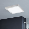 Eglo - LED Stropné svietidlo 1xLED/25W/230V strieborná hranatý