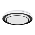 Eglo - LED stropné svietidlo, 24 W, 230 V, 2700/4000/6500 K, priemer 40 cm, čierne