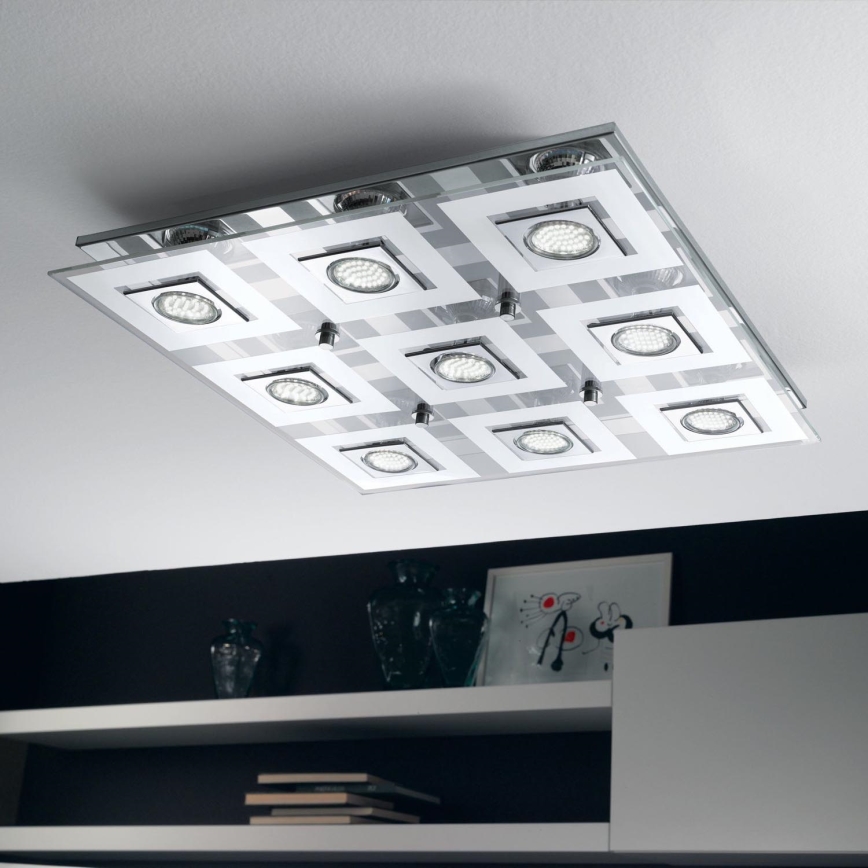 Eglo - LED stropné svietidlo 9xGU10/3W/230V