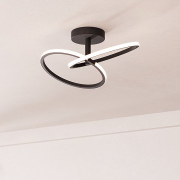 Eglo - LED stropné svietidlo LED/12W/230V 2700/4000/6500K čierna