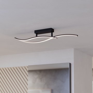 Eglo - LED Stropné svietidlo LED/12W/230V 4000K čierna