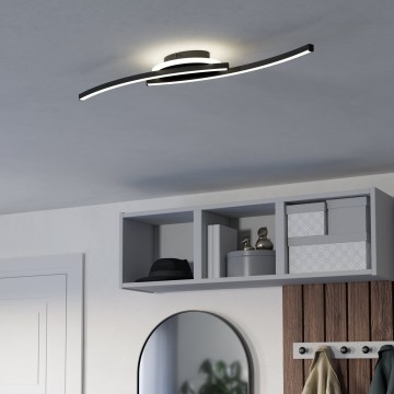 Eglo - LED Stropné svietidlo LED/12W/230V 4000K čierna