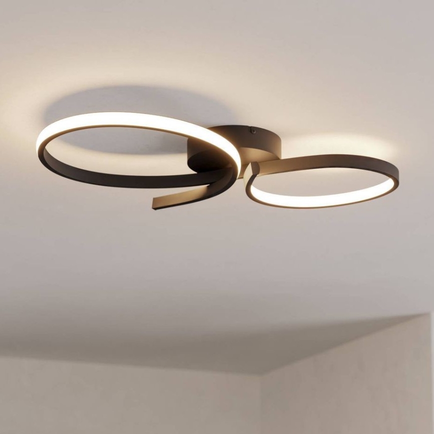 Eglo - LED Stropné svietidlo LED/21W/230V 3000K čierna