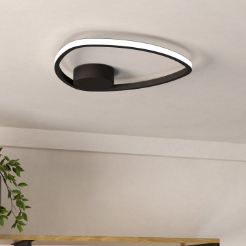 Eglo - LED stropné svietidlo LED/9,7W/230V 2700/4000/6500K pr. 37,5 cm čierne