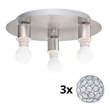 Eglo - LED Stropné svietidlo MY CHOICE 3xE14/4W/230V matný chróm