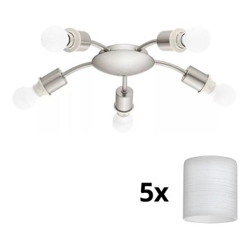Eglo - LED Stropné svietidlo MY CHOICE 5xE14/4W/230V  matný chróm/biela