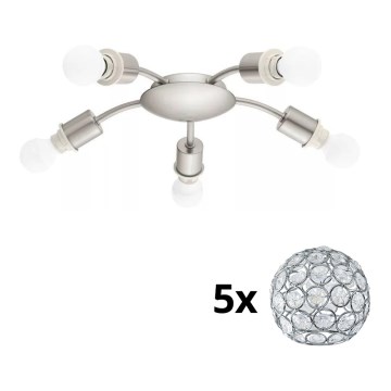 Eglo - LED Stropné svietidlo MY CHOICE 5xE14/4W/230V  matný chróm