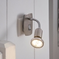 Eglo - LED svietidlo do zásuvky 1x GU10/2,8 W/230 V matný chróm