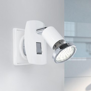 Eglo - LED svietidlo do zásuvky 1xGU10/2,8W/230V biela