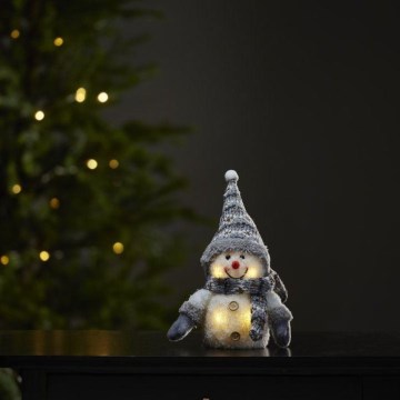 Eglo - LED Vianočná dekorácia 4xLED/0,06W/3xAAA šedá