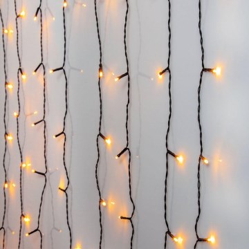 Eglo - LED vonkajší vianočný záves 120xLED 1,8m IP44 teplá biela