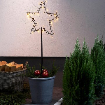 Eglo - LED vonkajšia vianočná dekorácia LED/3xAA IP44 hviezda