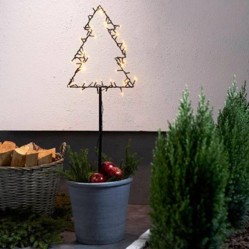 Eglo - LED vonkajšia vianočná dekorácia LED/3xAA IP44 vianočný stromček
