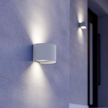 Eglo - LED Vonkajšie nástenné svietidlo 2xLED/2,8W/230V IP54 biela