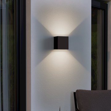 Eglo - LED Vonkajšie nástenné svietidlo 2xLED/2,8W/230V IP54 čierna