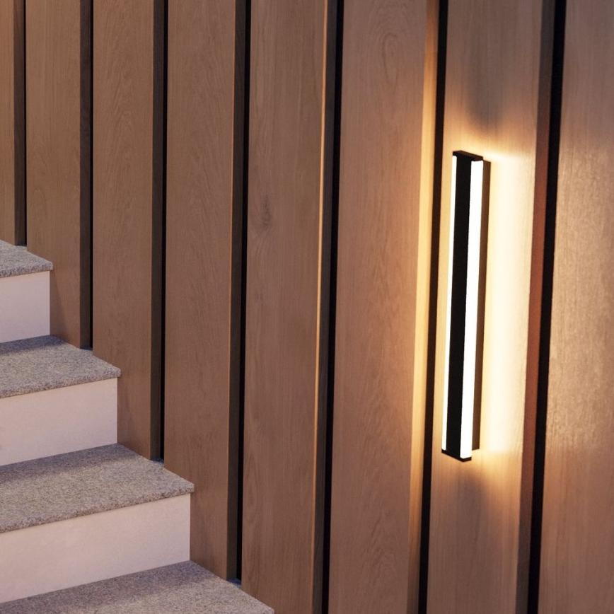 Eglo - LED Vonkajšie nástenné svietidlo 2xLED/7W/230V 3000K IP55 čierna