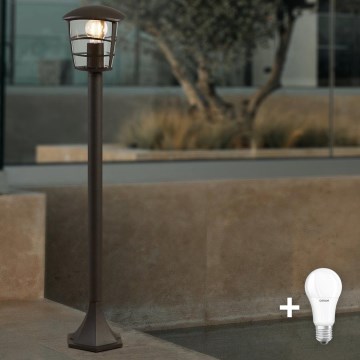 Eglo - LED vonkajšie svietidlo 1xE27/8,5W/230V IP44 čierne