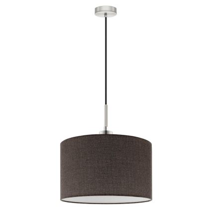 Eglo - LED závesné svietidlo na lane TUNJA 1xE27/60W/230V hnedé