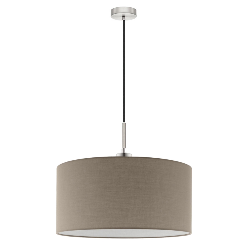 Eglo - LED Závesný luster na lanku TUNJA 1xE27/60W/230V taupe