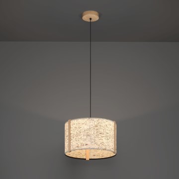 Eglo - Luster na lanku 1xE27/25W/230V béžová