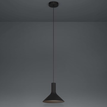 Eglo - Luster na lanku 1xE27/28W/230V čierna