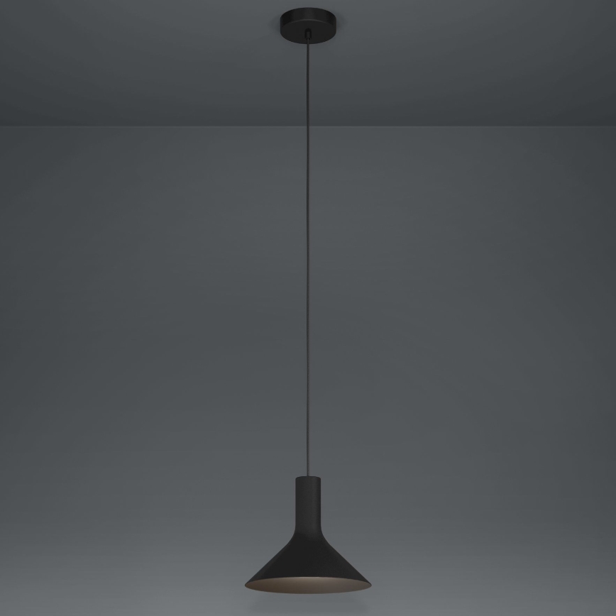 Eglo - Luster na lanku 1xE27/28W/230V čierna