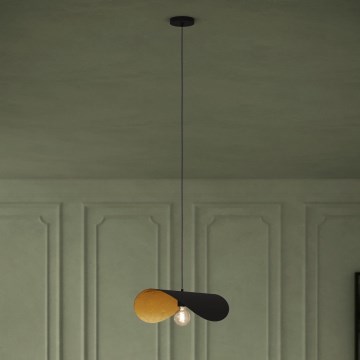 Eglo - Luster na lanku 1xE27/40W/230V 53 cm čierna/zlatá