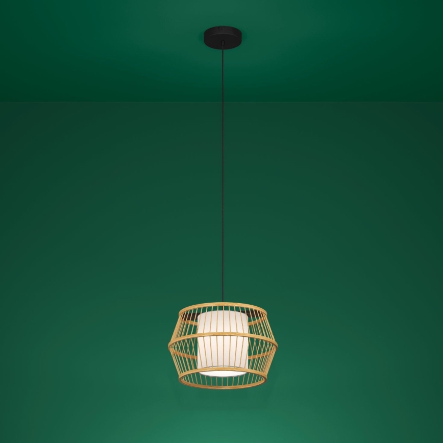Eglo - Luster na lanku 1xE27/40W/230V bambus