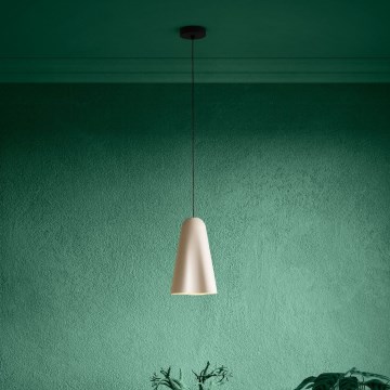 Eglo - Luster na lanku 1xE27/40W/230V béžová