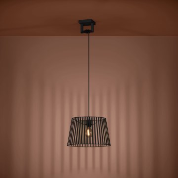 Eglo - Luster na lanku 1xE27/40W/230V čierna