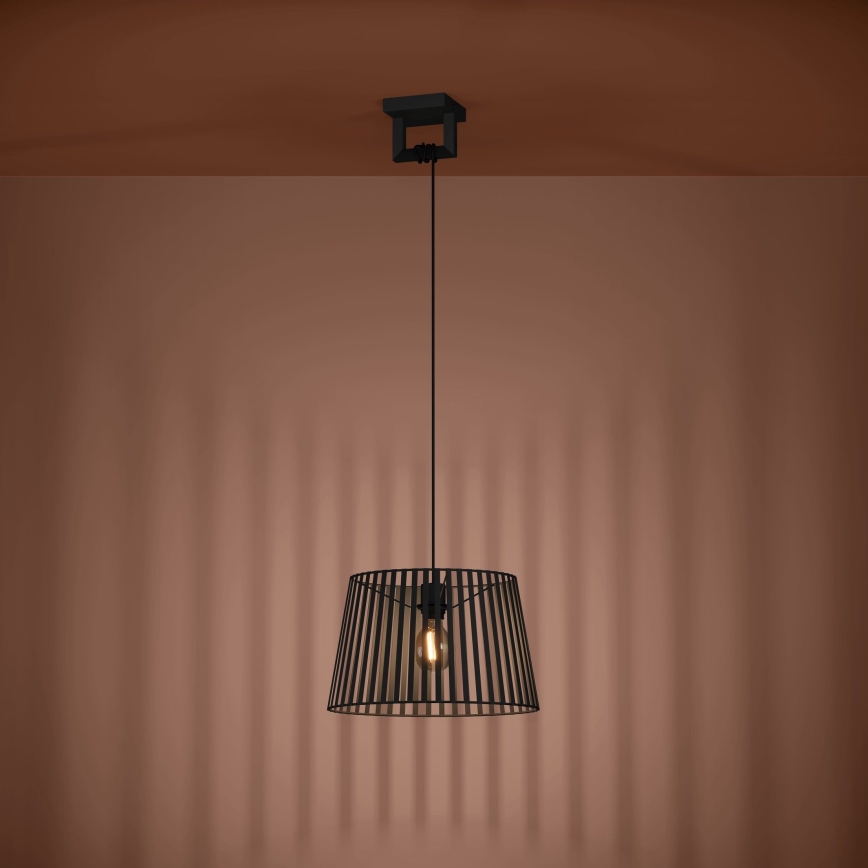 Eglo - Luster na lanku 1xE27/40W/230V čierna