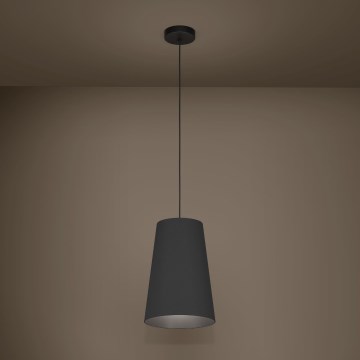 Eglo - Luster na lanku 1xE27/40W/230V čierna