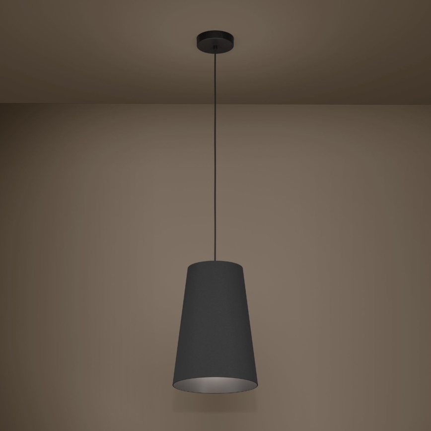 Eglo - Luster na lanku 1xE27/40W/230V čierna