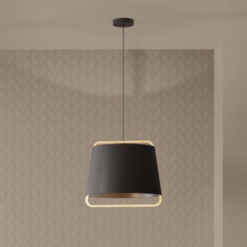 Eglo - Luster na lanku 1xE27/40W/230V čierna
