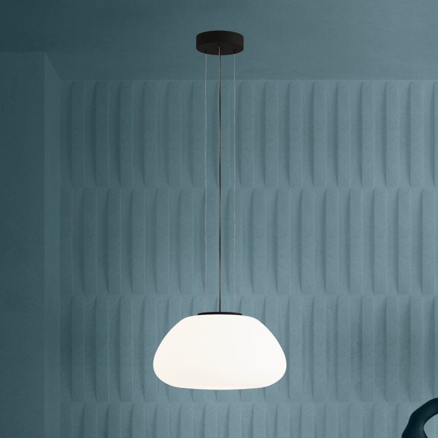 Eglo - Luster na lanku 1xE27/40W/230V čierna