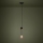 Eglo - Luster na lanku 1xE27/40W/230V čierna/zlatá