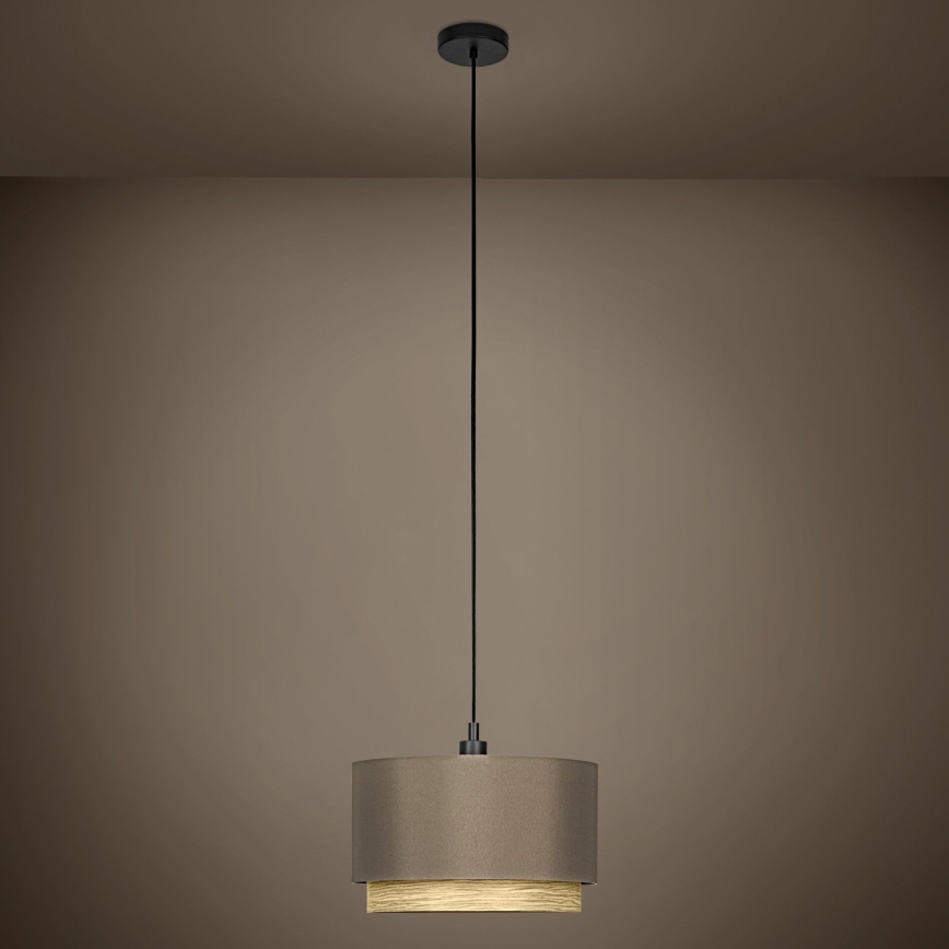 Eglo - Luster na lanku 1xE27/40W/230V hnedá